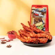 三只松鼠 虎皮凤爪 休闲零食 虎皮鸡爪卤味鸡肉熟食小吃 香辣味200g/袋