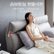 左右轻奢现代简约科技布软床卧室双人主卧婚床家用家具DR113