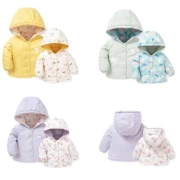 天猫U先：巴拉巴拉 208421106205 女童加厚双面棉服
