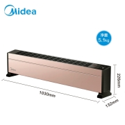 美的（Midea） 踢脚线取暖器石墨烯家用节能电暖气片电暖器智能WIFI遥控烤火器HDY22TH 【精选推荐】WiFi石墨烯升级款