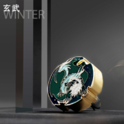 京安途/JAUTO汽车香水 车载固体香膏车用香薰座 汽车用品车内饰品摆件新车除味净化空气清新剂除甲醛香氛玄武