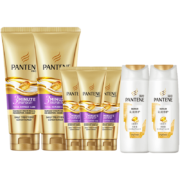 PLUS会员：PANTENE 潘婷 洗发套装（3分钟奇迹护发素组套180ml*2+护发素70ml*3+乳液修护洗发水80g*2）