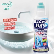 花王 管道疏通清洗剂500ml浓缩啫喱 下水道清洗剂 厨房油污排水道堵塞强力清洗 融化头发浓效不伤管道