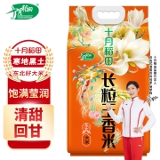 十月稻田 长粒王香米 长粒香大米 5kg 东北大米  粳米 十斤