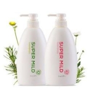 SUPER MILD 惠润 资生堂惠润/SUPER MiLD 柔净洗发水600ml*2瓶装(鲜花/绿野芳香各1瓶) 日本原装进口