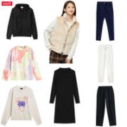 班尼路9件￥237.98！女士夹棉马甲＋毛织连衣裙＋摇粒绒外套＋卫衣＋扎染长袖＋卫裤＋直筒裤＋牛仔裤