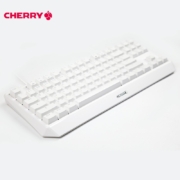 樱桃（Cherry）MX1.0 TKL G80-3810LYAEU-0  机械键盘 有线键盘 游戏键盘 87键机械键盘 白色 红轴