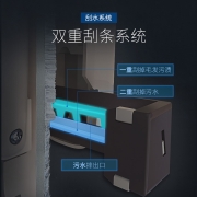 百家好世 免手洗平板拖把托布家用脱水擦地神器办公室木地板吸水网红拖地神器平拖尘推拖布大排 共4块布