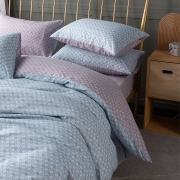 多喜爱（Dohia.com） 四件套ins风格水洗柔软舒适套件床上用品被套 悦色运河蓝 1.5米床/被袋203*229cm