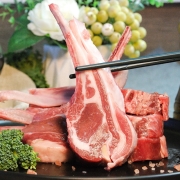 边塞风 盐池滩羊 法式羊排 420g/袋  宁夏滩羊 国产羊肉 生鲜 烧烤食材 战斧羔羊肋排小切