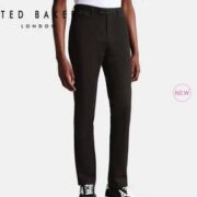 2022秋冬新品！Ted Baker 泰德·贝克 男士舒适棉质通勤纯色休闲裤