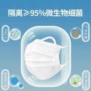 恒助医用外科情侣口罩黑色口罩一次性医用外科成人男女白色口罩医用一次性口罩新世家族医用口罩 白色50片