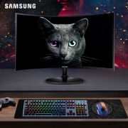 三星（SAMSUNG）27英寸 曲面 可壁挂 HDMI接口 节能爱眼认证 FreeSync CF39 电脑办公显示器 C27F390FHC
