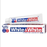 有券的上：狮王 white 美白牙膏  清凉薄荷味 日本进口  150g*2件