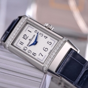 积家Jaeger LeCoultre-翻转系列女士石英表优雅钻石方盘钻石瑞士手表女 Q3288420  40.1*20mm