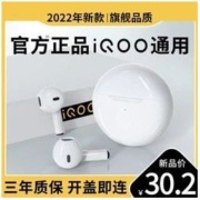 Halfsun 影巨人 蓝牙耳机IQOO适用vivoOPPO入耳式2021年新款无线高端降噪超长续航