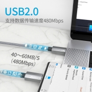 ULT-unite 双头Type-c数据线PD100W快充线5A充电器线笔记本电脑Macbook通用 【Type-c数据线PD100W】太空灰1米