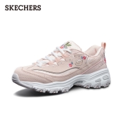 斯凯奇skechers老爹鞋女士熊猫鞋刺绣厚底内增高小白鞋子休闲百搭黑色秋冬季 11977-粉红色/LTPK 36