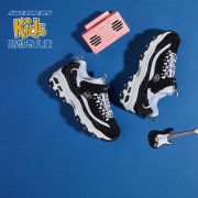 Skechers斯凯奇春秋运动童鞋老爹鞋亲子熊猫鞋 996212L 黑色/白色32