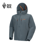 黑冰（BLACKICE）22秋冬新款户外男款防风防泼四面弹力连帽软壳上衣 灰色 S