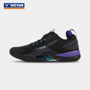 威克多（VICTOR） 羽毛球鞋 透气避震耐磨包覆性V2.5标准楦全面类A970ACE羽球鞋 A970ACE C（黑） 37码=230mm