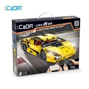 咔搭（CaDA）双鹰儿童玩具积木遥控车 兼容乐高积木拼装玩具APP编程跑车模型遥控车生日中秋节礼物 C51055