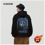 ViiSHOW 维秀1991年 加绒卫衣男2021春秋季新品潮牌时尚流行连帽小熊印花套头