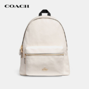 双11预售、PLUS会员：COACH 蔻驰 女士皮质双肩背包