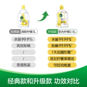 滴露Dettol多效衣物除菌液阳光柠檬1L 全新升级99.99%除菌除螨 配合洗衣液消毒液使用 内衣内裤衣物适用