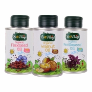 碧欧奇 (BioVillage) 3种有机食用油组合300ml (有机核桃油+有机亚麻籽油+有机紫苏籽油) 宝宝食品搭配食用油