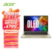 宏碁Acer 非凡S3 Pro高能标压轻薄本 14英寸2.8K OLED屏90Hz Evo认证(12代酷睿i5-12500H 16G-LPDDR5 512G)银