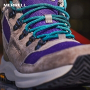 MERRELL迈乐男女款户外徒步鞋轻便防水ontario85驯鹿中帮耐磨防滑透气登山鞋J500126 J500126 灰紫（女） 38
