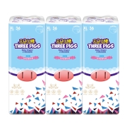 三只小猪Thethreepiggy3D轻薄拉拉裤XL码108片(12-17KG)