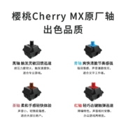雷柏（Rapoo） V860 机械键盘 有线键盘 游戏键盘 87键 原厂Cherry轴 吃鸡键盘 黑色 樱桃茶轴