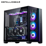 普力魔(MetallicGear) 620Q黑魔方Neo Qube V2玻璃侧透海景房台式机电脑机箱(ARGB灯/type-C/三面360水冷)