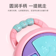 皇儿精选 婴儿玩具摇铃手拍鼓有声会动宝宝手持新生儿3-6个月早教0-1岁安抚1 【灯光投影】薄荷绿-摇铃+充电套装+螺丝刀