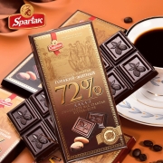 有券的上：狮巴达克 巧克力   俄罗斯进口 72%可可  90克X1块7.9元包邮