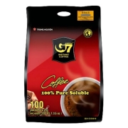 越南进口中原g7 速溶美式纯黑咖啡无蔗糖0脂肪 燃卡低脂健身咖啡豆粉 【推荐】【纯黑咖啡】200g/袋【100杯】