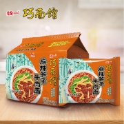 统一 巧面馆 方便面  麻辣笋子牛肉面 106g袋面*5袋 五连包（新老包装随机发货）