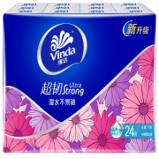 有券的上：维达 Vinda 手帕纸 超韧系列 雏菊淡香 4层 7张*24包