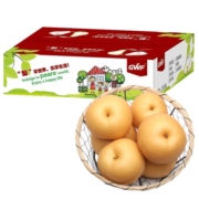 京鲜生 长城果品 羊脂秋月冰糖梨 净重5斤/6-9粒