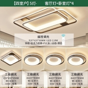 雷士（NVC）led吸顶灯 后现代创意灯具温馨浪漫客厅灯卧室灯餐厅灯 环宇系列套餐四室一厅