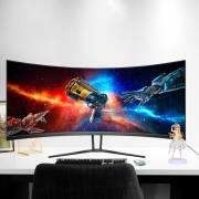 泰坦军团（TITAN ARMY） 准4K曲面带鱼屏120/144Hz HDR400游戏电竞显示器 35英寸120Hz C34SKN