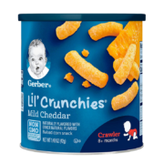 PLUS会员：Gerber 嘉宝 宝宝零食车轮泡芙 42g*5件