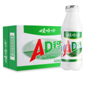 京东特价:娃哈哈 AD钙奶整箱【9月新货】大瓶AD钙220g×20瓶/整箱