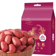 柴火大院 红花生米（中粒 红皮 生花生米 东北五谷杂粮 粗粮 真空装 大米伴侣 粥米搭档） 1kg