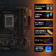华硕（ASUS）TUF GAMING B660M-PLUS D4重炮手主板 支持 CPU 12700/12400F（Intel B660/LGA 1700）