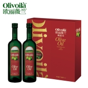 欧丽薇兰（Olivoila） 纯正橄榄油718ml*2礼盒装 炒菜食用油橄榄油团购 送礼 员工福利 718ml*2礼盒