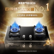 百得（BEST）华帝出品 燃气灶 煤气灶双灶 5.2KW液化气天然气灶具 台式 嵌入式两用 QE56 天然气灶