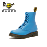 Dr.Martens马丁 1460 Pascal舒适软皮蓝色女款8孔马丁靴 蓝色 36